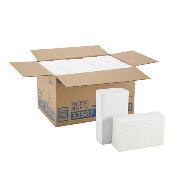 Towel Pacific Blue Ultra Z-Fold White 10.2 in x 10.8 in 2200/Ca